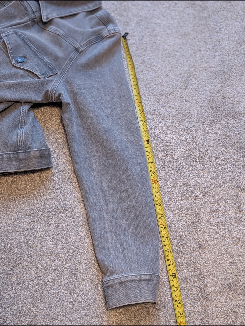 Hiroshi Kato "The Blade" Men’s Gray Stretch Denim Jacket Selvedge Made In USA - Picture 12 of 13